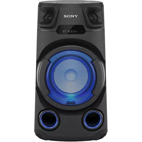 Boxa audio Sony High Power MHC-V13, Jet BASS Booster, Bluetooth, USB, CD, Lumini multicolore, Negru
