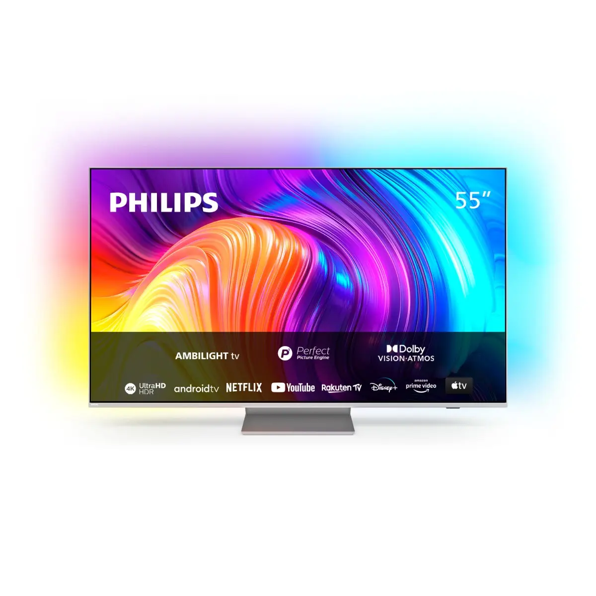 Televizor LED Smart Philips 55PUS8807/12, 139 cm, 4K Ultra HD,  Android TV, Ambilight, Clasa G