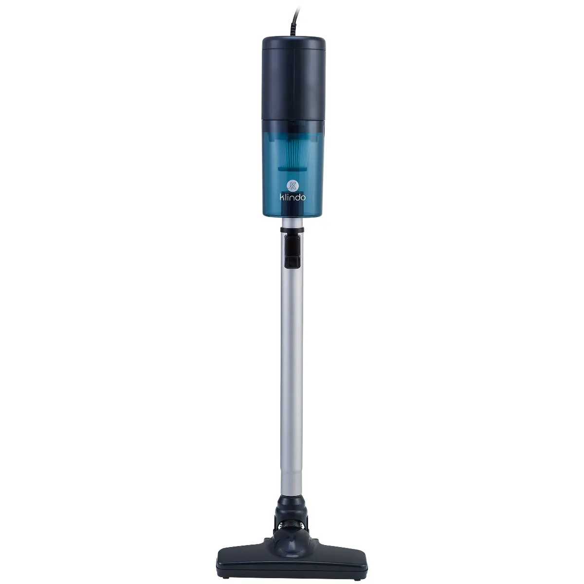 Aspirator vertical cu fir Klindo KCHVC600J-22, 0.6 L, 600W, Albastru/Negru
