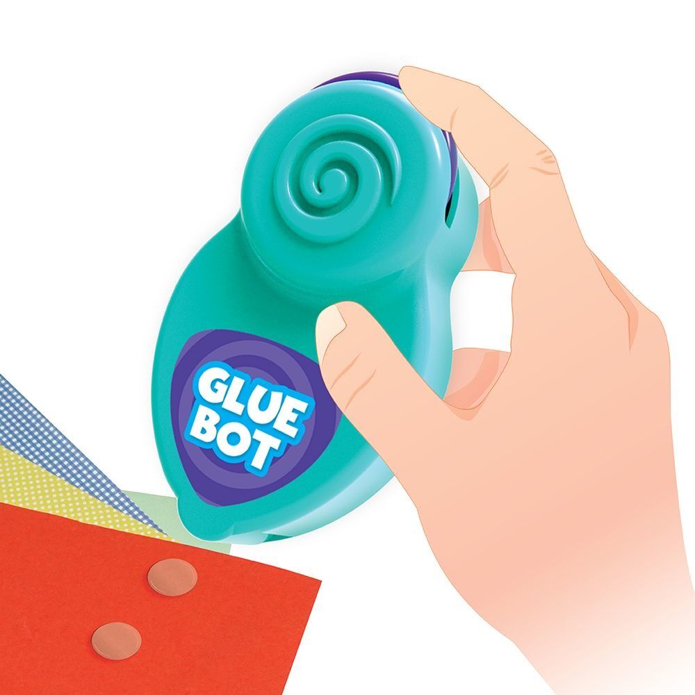 Aparat de aplicare puncte adezive GlueBot Imagimake, 200 puncte lipicioase, Multicolor
