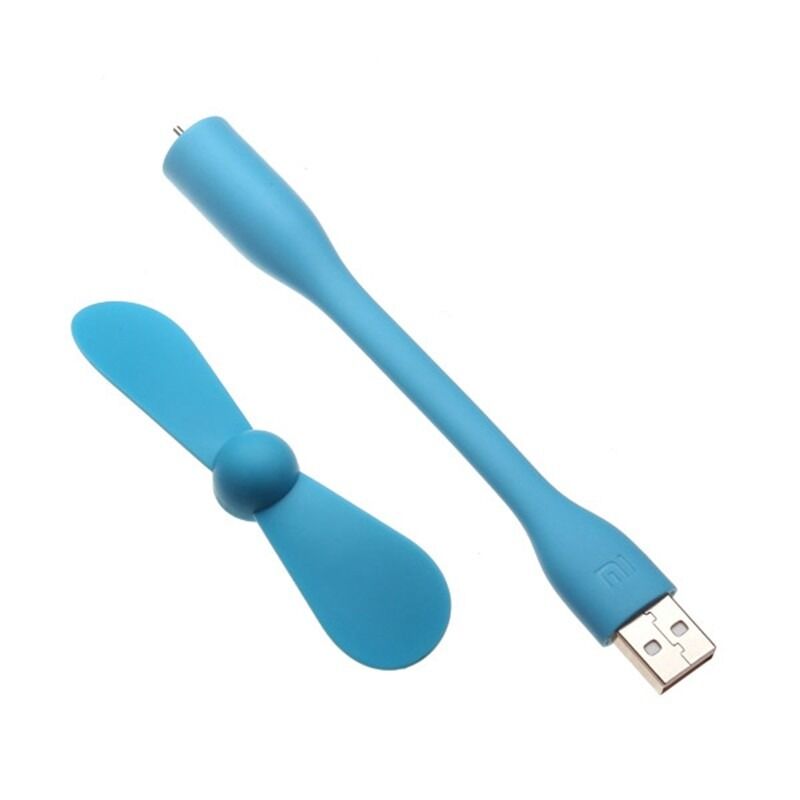 Mini ventilator pentru telefoane Logic, USB + Micro USB, Albastru