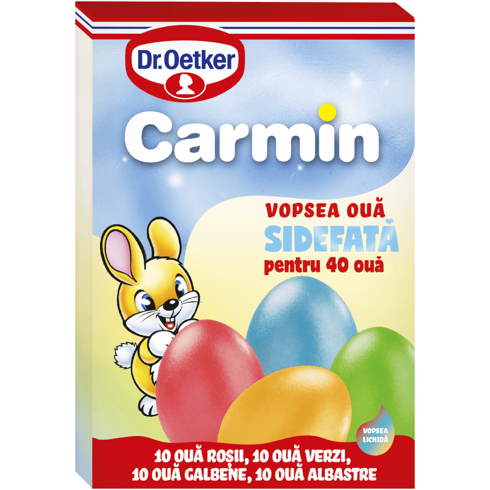 Vopsea lichida sidefata Carmin pentru 40 oua