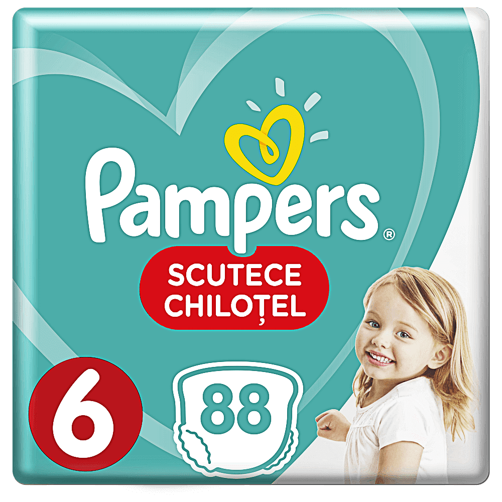 Scutece-chilotel Pampers Pants Mega Box Marimea 6, 15+ kg, 88 buc
