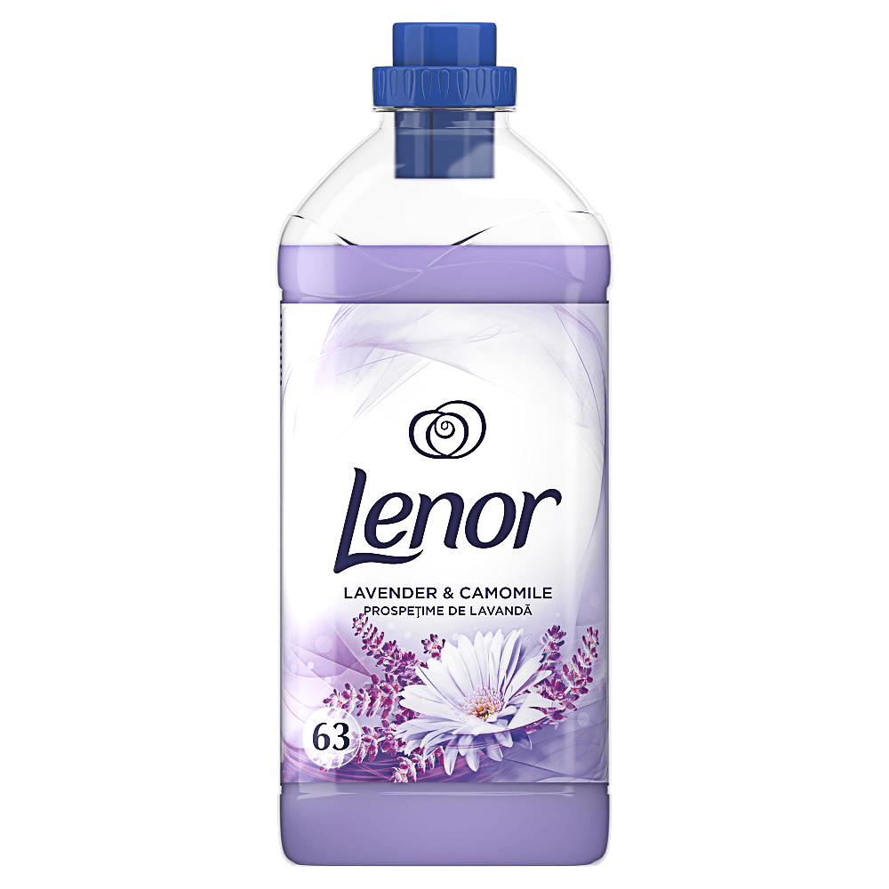 Balsam de rufe Lenor Lavender & Camomile 1.9 l, 63 Spalari  