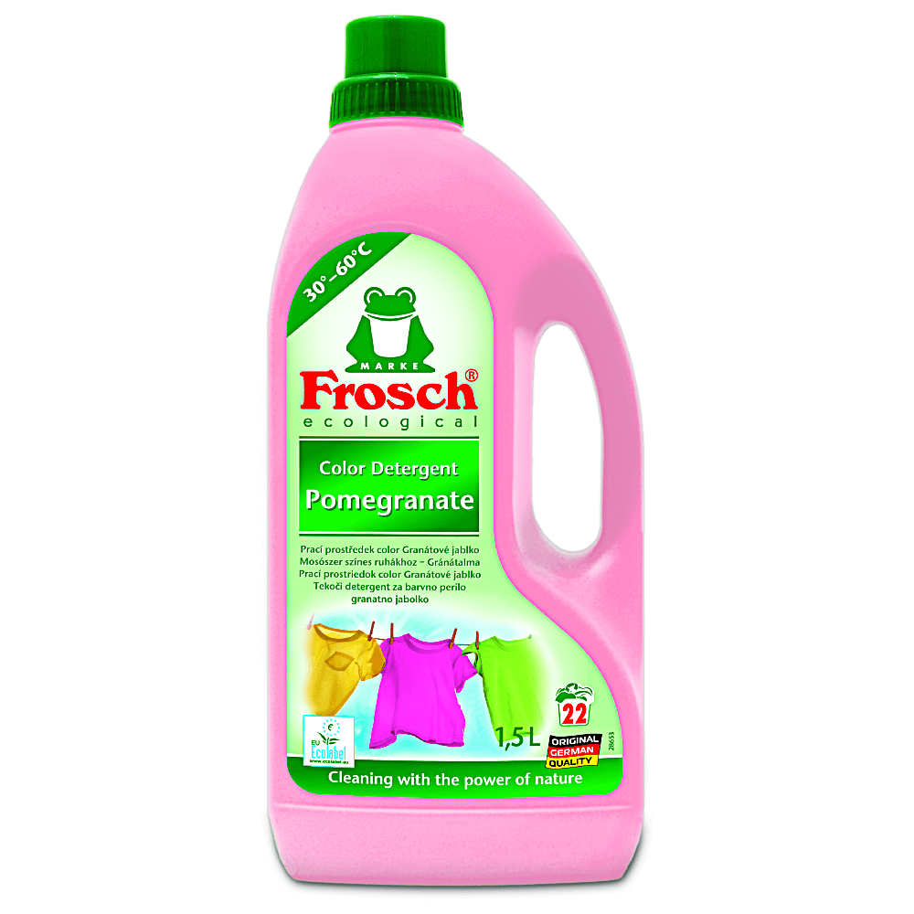 Detergent lichid pentru rufe colorate, Frosch Bio Rodie, 22 spalari, 1.5 L