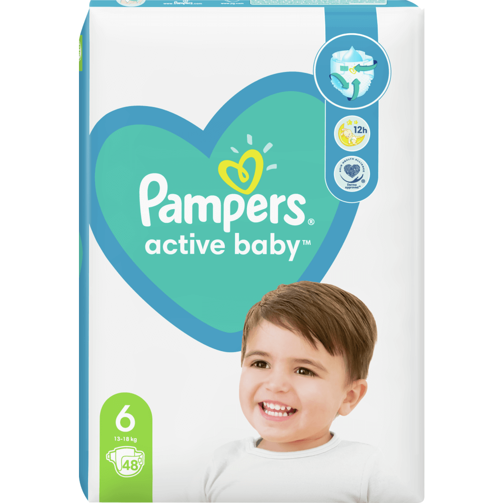 overthrow Distraction Compassion Scutece Pampers Active Baby Marimea 6, 13-18 kg, 48 buc | Carrefour Romania