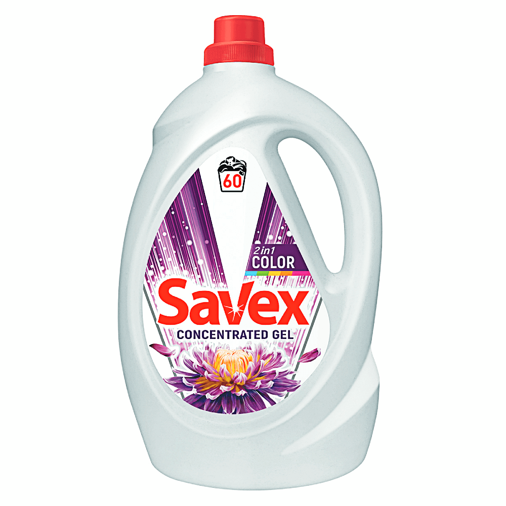 Detergent automat lichid, Savex 2in1 Color, 60 spalari, 3.3 L