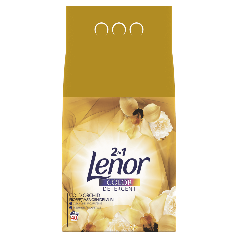 Detergent automat pudra Lenor Gold Orchid 40 spalari, 4 kg
