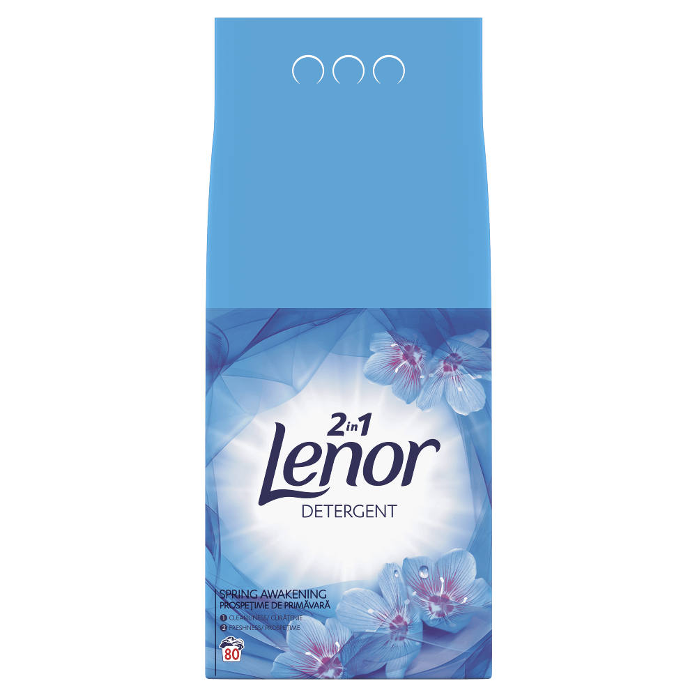 Detergent automat pudra Lenor Spring Awakening 80 spalari, 8 kg
