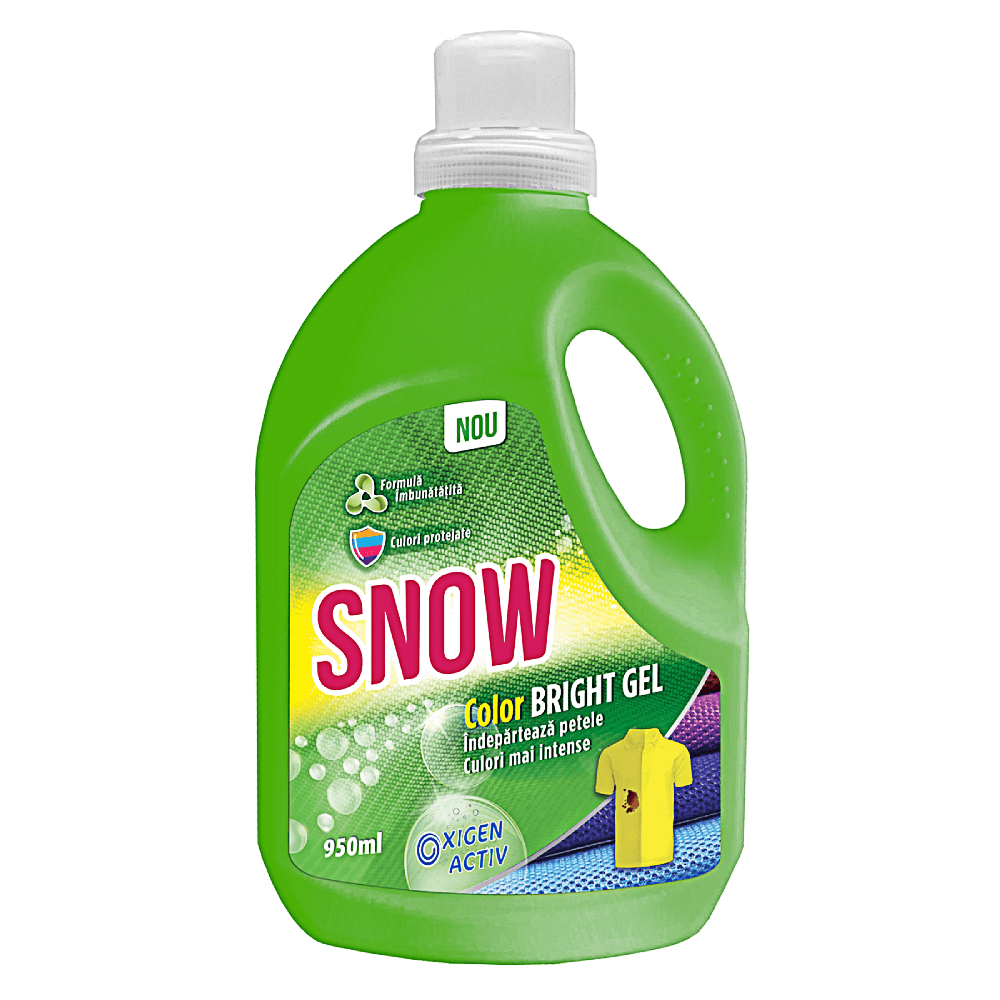 Solutie indepartare pete,  Snow Color Bright Gel, 950 ml