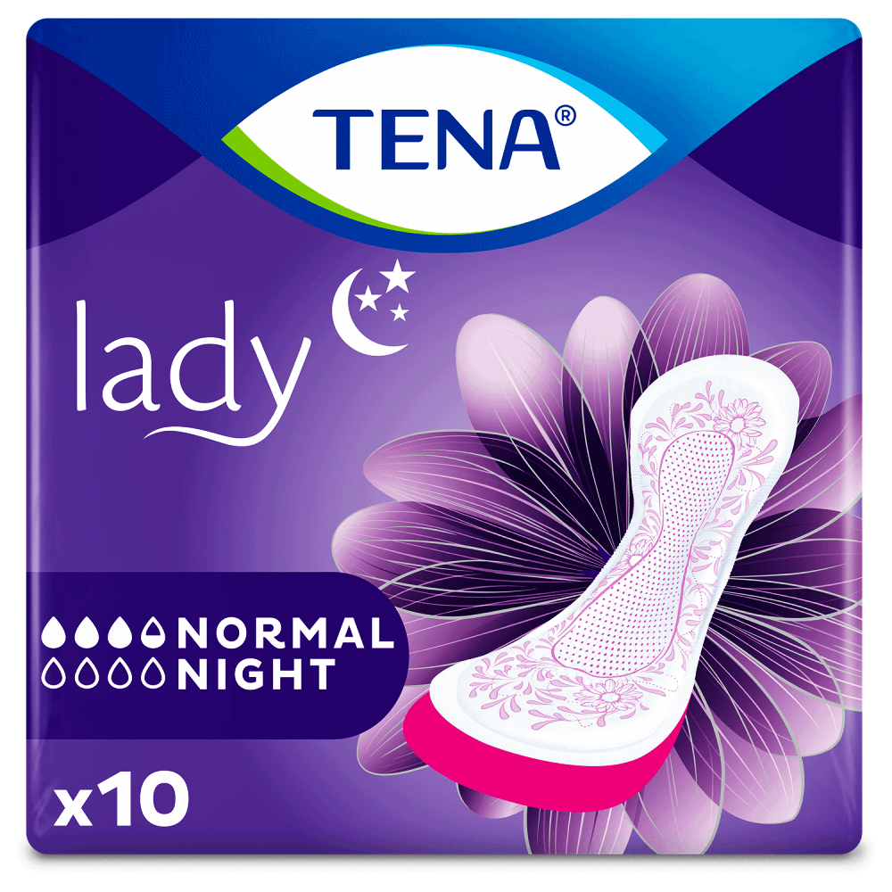 Absorbante pentru incontinenta urinara Tena Lady Normal Night, 10 bucati