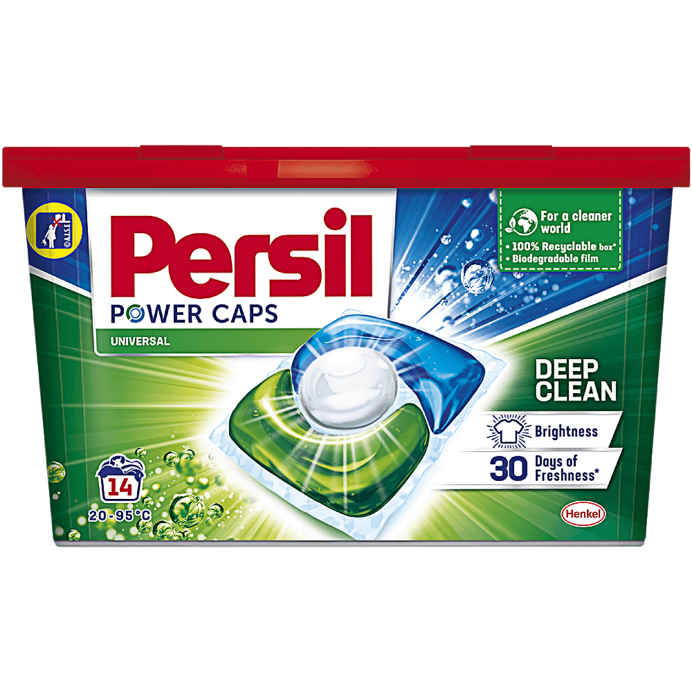 Detergent automat capsule, Persil Power Caps Universal, 14 spalari, 14 bucati
