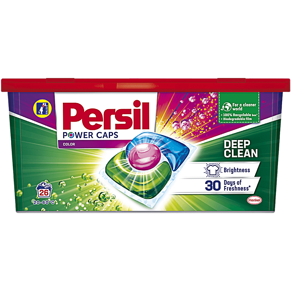 Detergent automat capsule, Persil Power Caps Color, 26 spalari, 26 bucati