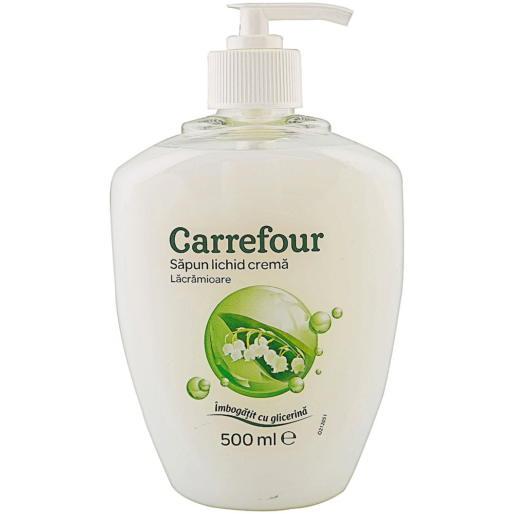 Sapun lichid crema de lacramioare Carrefour 500ml