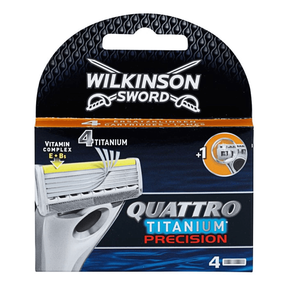 Rezerva aparat de ras Wilkinson Quattro Titanium Precision, 4 bucati