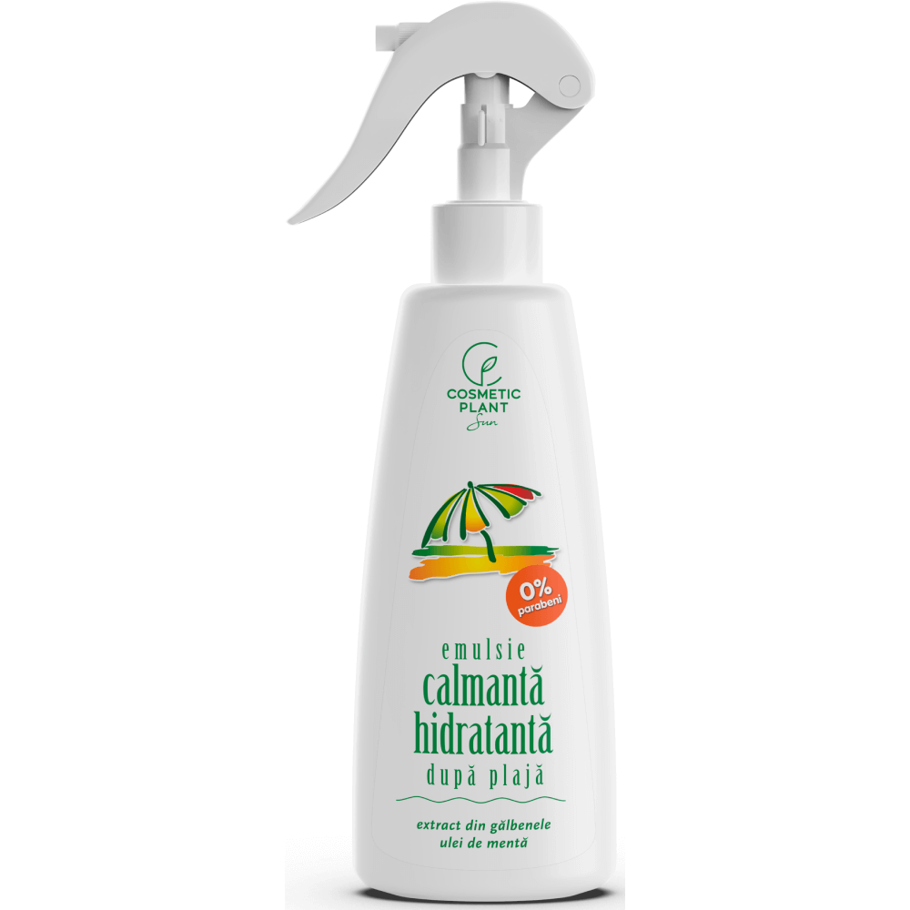 Emulsie calmanta-hidratanta dupa plaja cu ulei de menta si extract de galbenele, Cosmetic Plant, 200ml