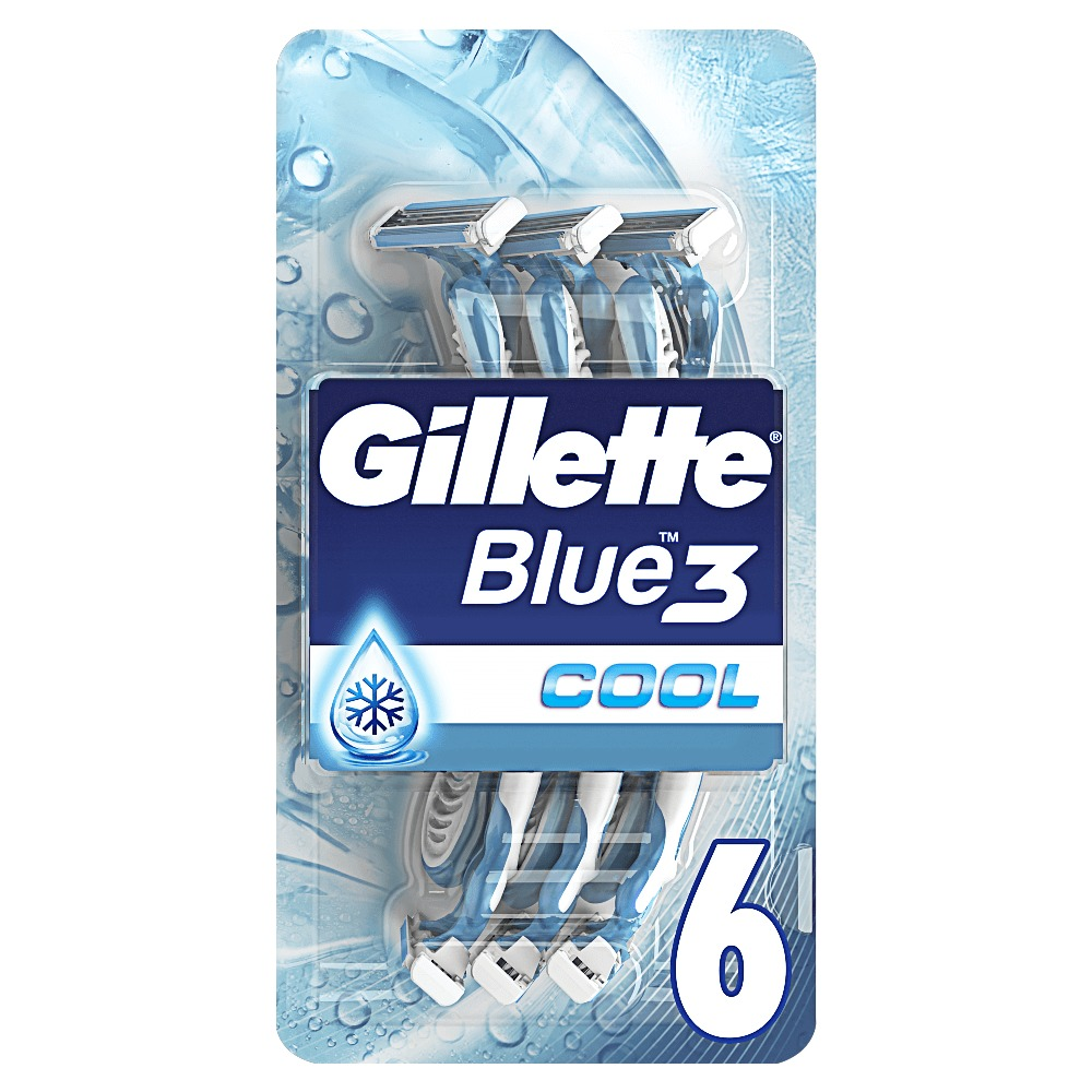 Aparat de ras de unica folosinta Gillette Blue3 Cool, 6buc