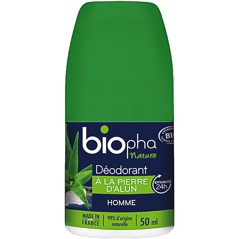 Deodorant roll-on barbati, Biopha Bio, 50ml
