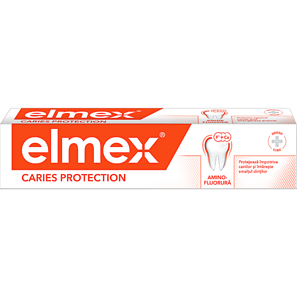 Pasta de dinti pentru protectie anticarie, elmex Caries Protection, 75ml