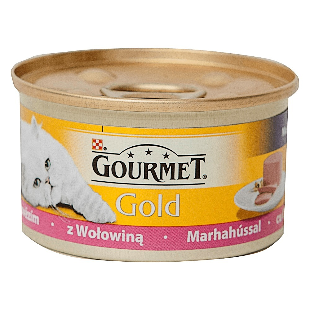 Hrana umeda pentru pisici cu carne de vita Purina Gourmet Gold 85g