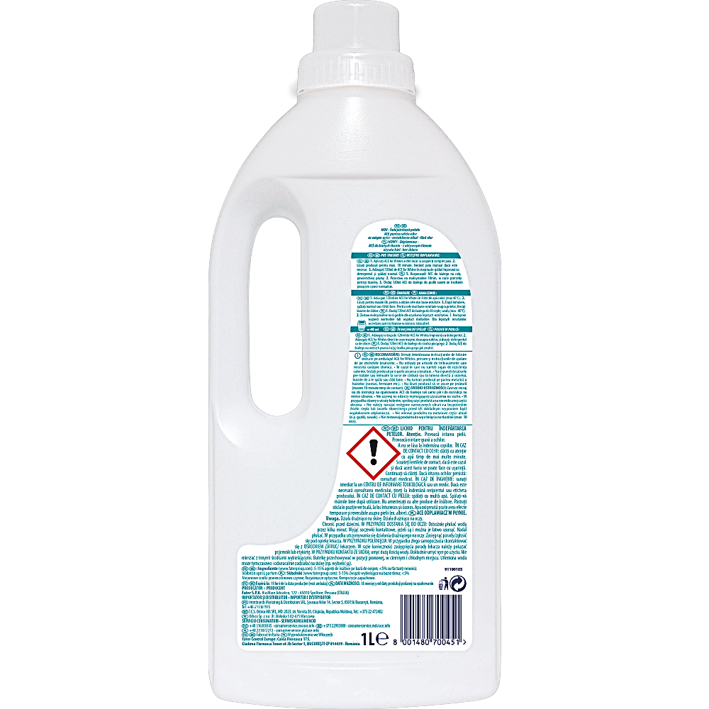 Detergent inalbitor indepartare pete Ace Ultra White 1l