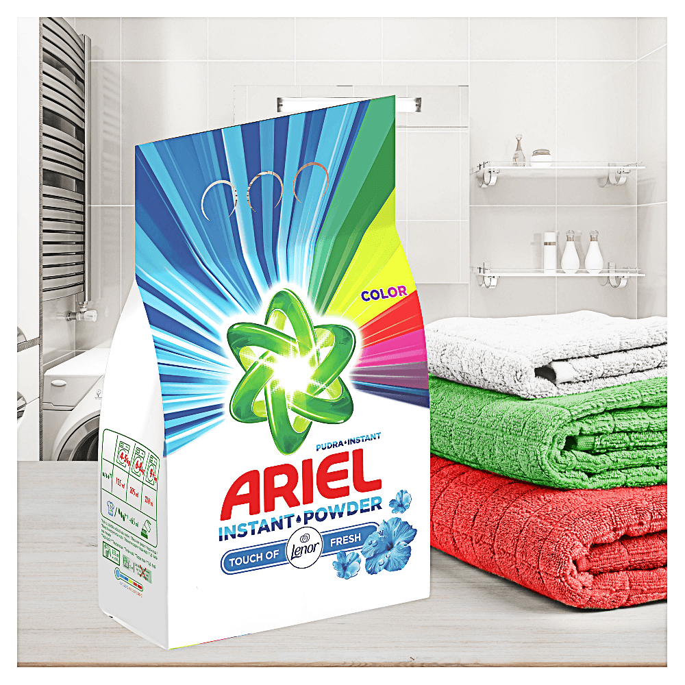 Detergent automat pudra Ariel Touch of Lenor Color, 110 spalari, 11 kg