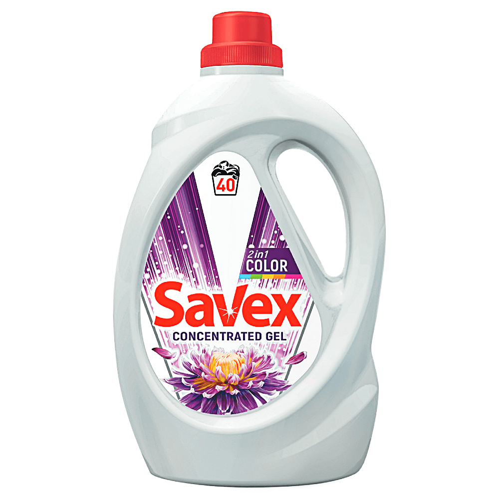 Detergent lichid, Savex 2in1 Color, 2.2 L 