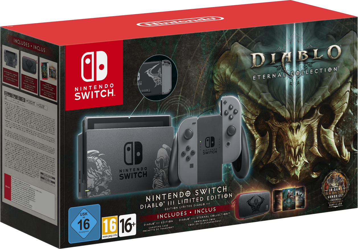 Consola Nintendo Switch + Joc Diablo III, 32 GB, Ecran 6.2