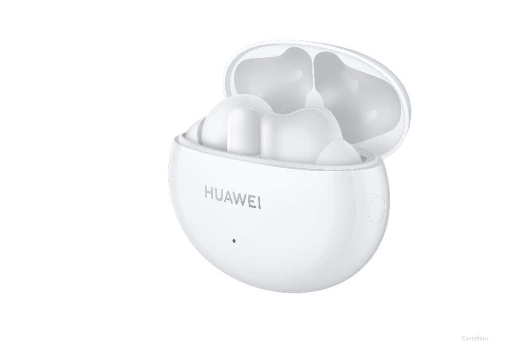 Casti bluetooth Huawei FreeBuds 4i, Anulare activa a zgomotului, 10 ore, Alb