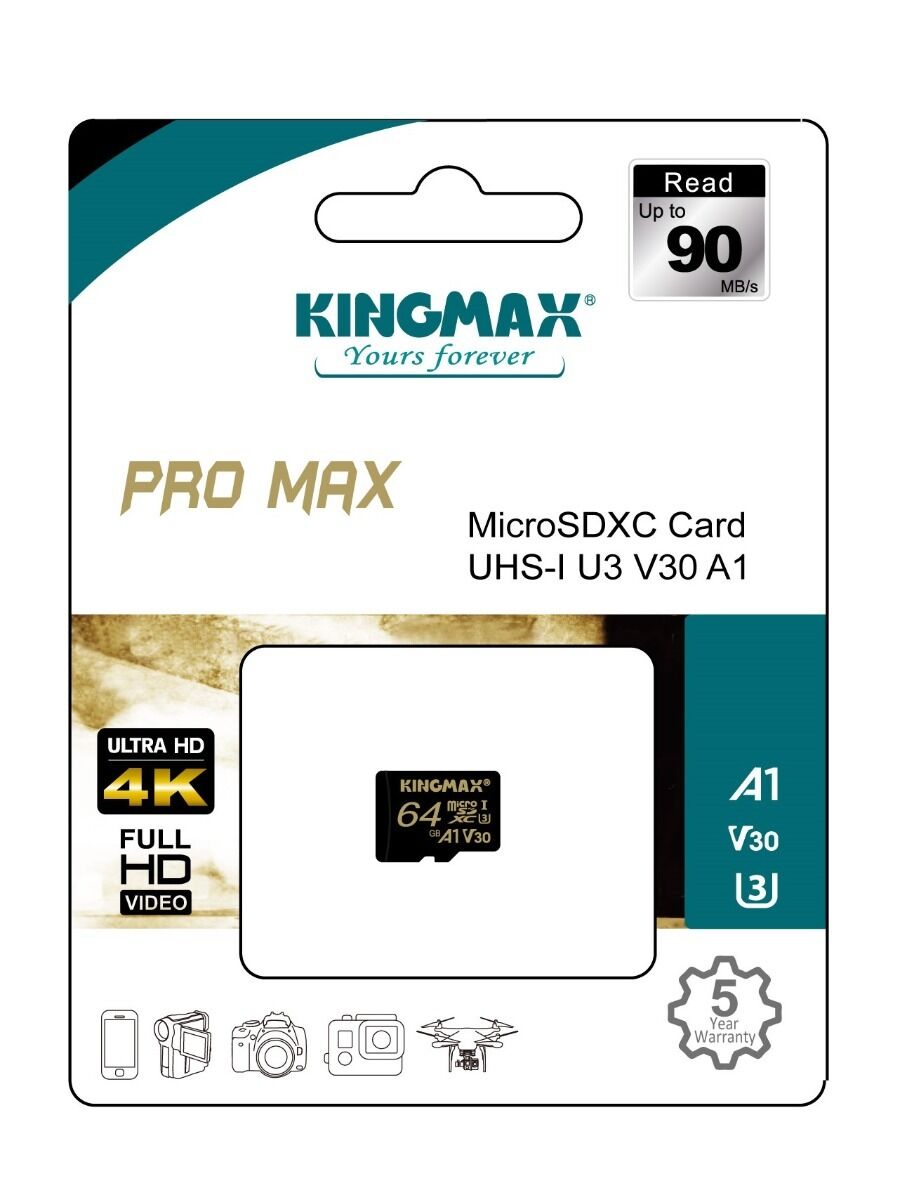 Card memorie KingMax Promax, MicroSDXC, 64GB + Adaptor