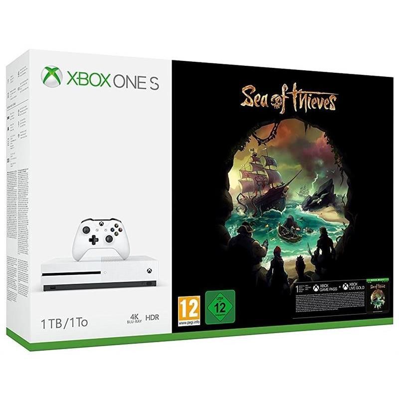 Consola Microsoft Xbox One S 1TB + joc Sea of Thieves