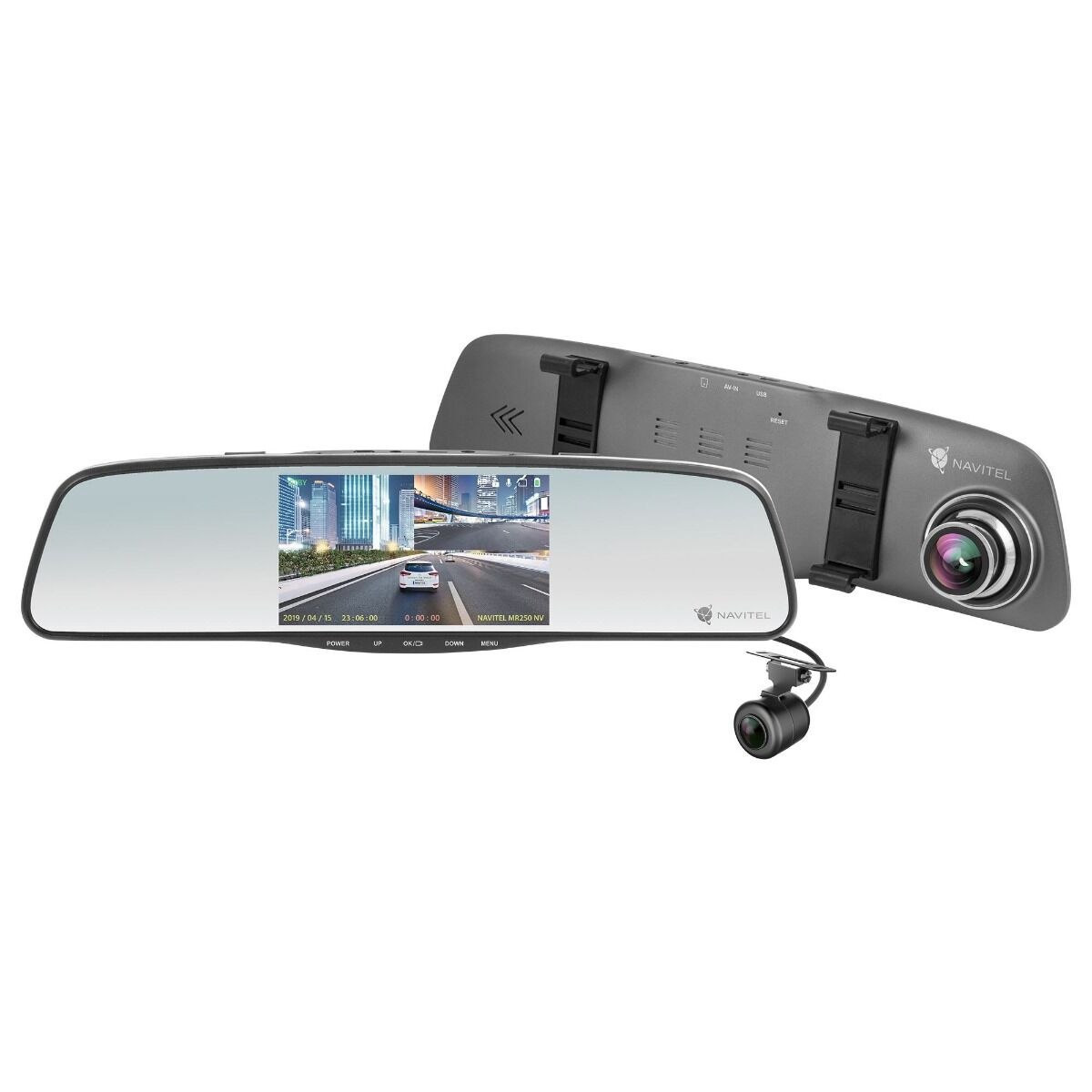 Camera Auto DVR MR250NV Navitel, Night Vision, Fixare pe oglinda, ecran 5