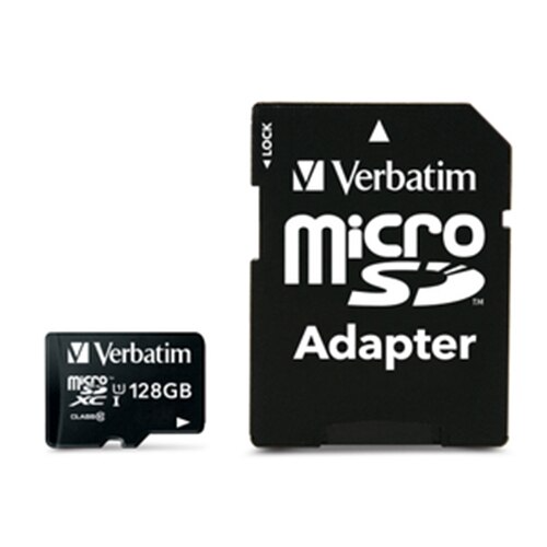 Card memorie Verbatim MicroSDXC, 128GB, Class 10 + Adaptor
