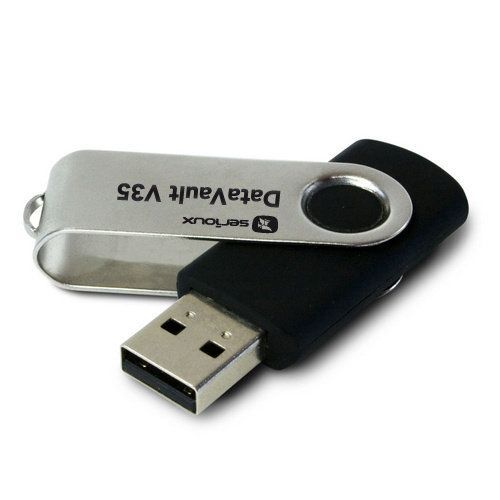 Memorie USB DataVault V35 Serioux, 32GB, USB 2.0, Negru