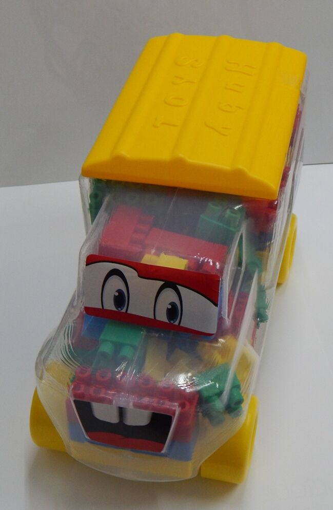 Set camion + cuburi constructie, Huby Toys