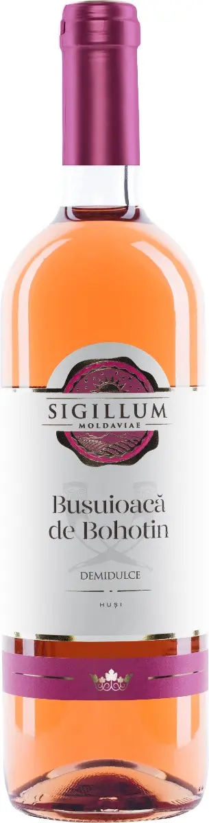 Vin rose Sigillum Moldaviae, Busuioaca de Bohotin, Demidulce, 0.75L
