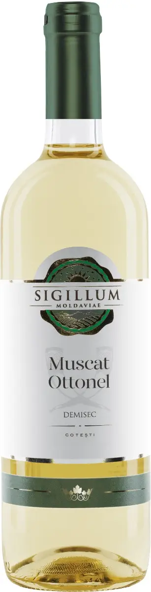 Vin alb Sigillum Moldaviae, Muscat Ottonel, demisec 0.75L