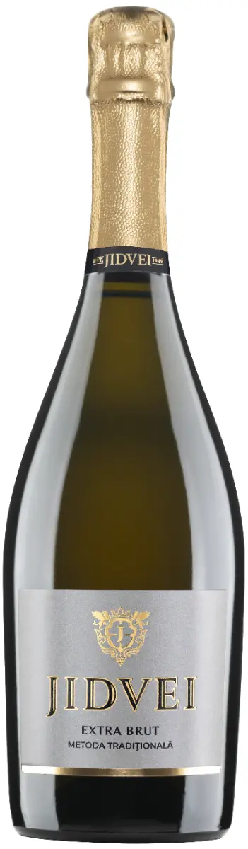 Vin alb spumant, sec, Jidvei Extra Brut, 0.75L