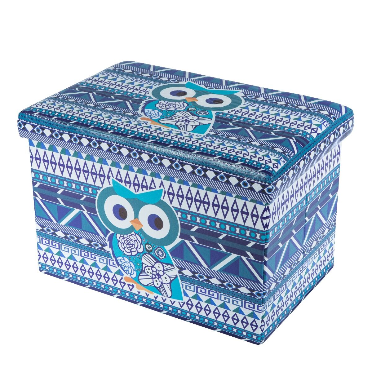 Taburet Design 48x32 cm, Blue Owl