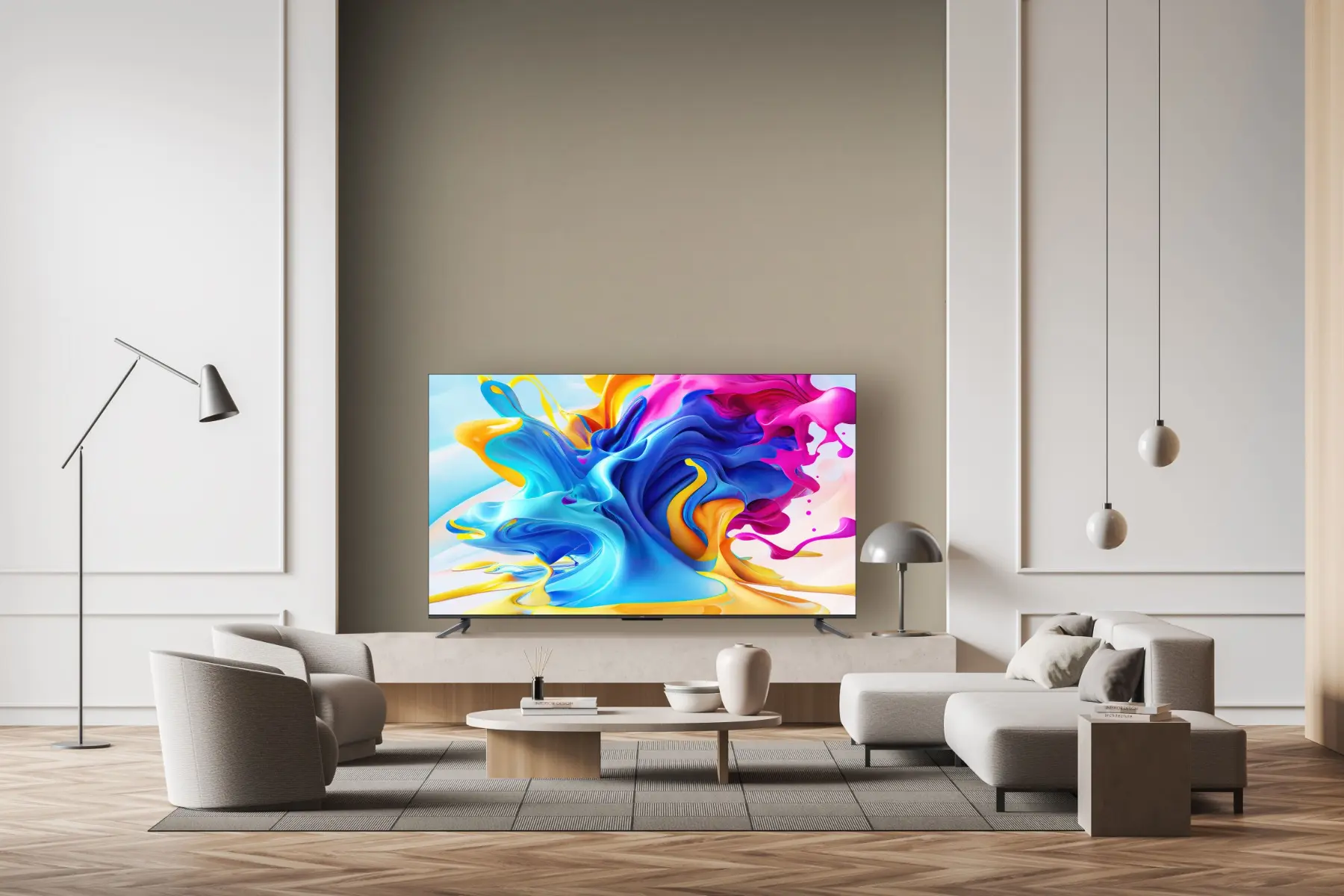 Televizor QLED Smart TCL 50C635A 125 cm, 4K UltraHD, Negru