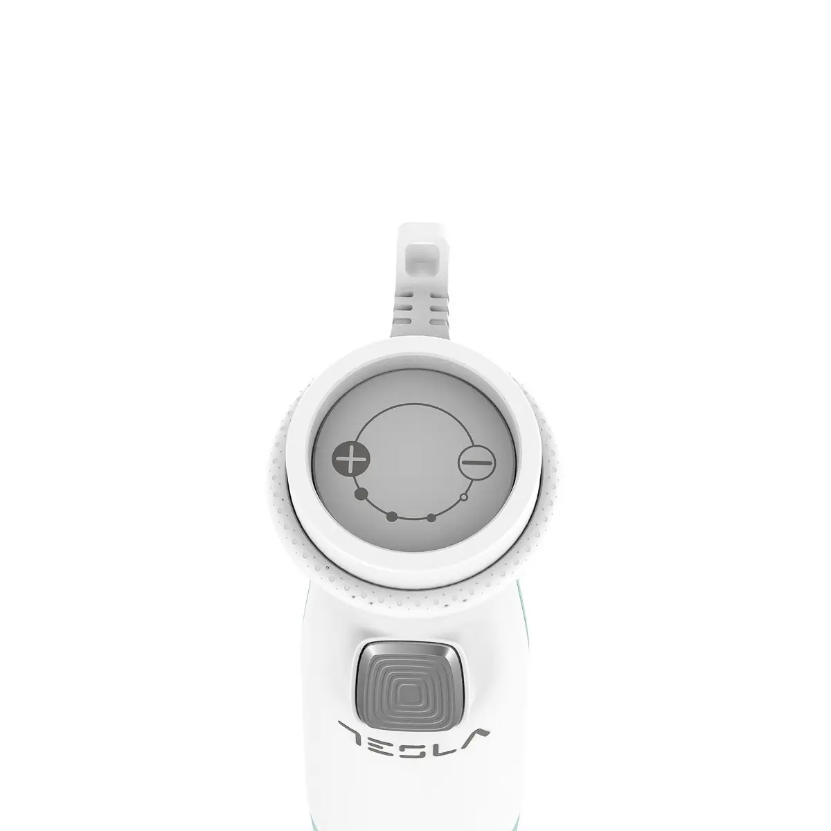 Blender de mana vertical Tesla Delight Collection HB510BWS, 4 viteze, husa de silicon, 600W, Albastru/Alb