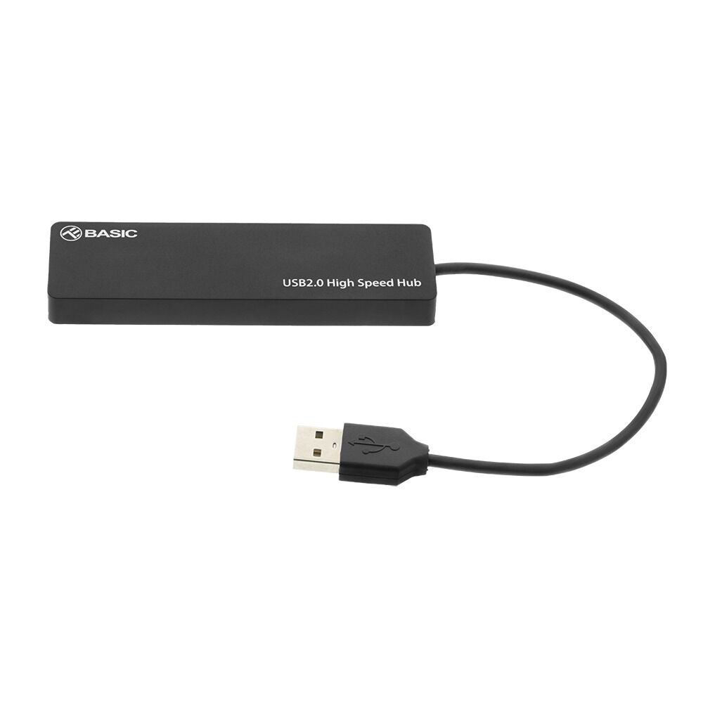 Hub USB 2.0 Tellur Basic, 4 porturi, Negru