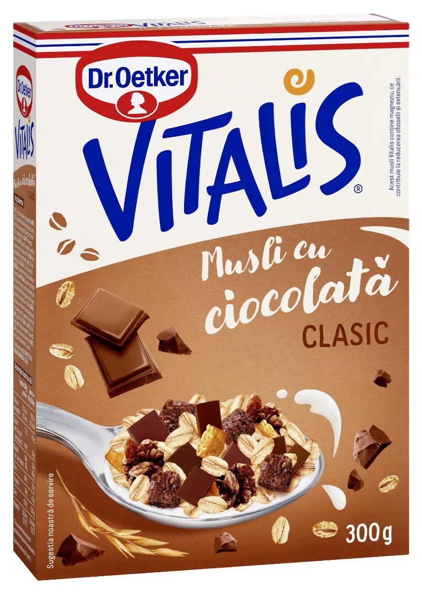 Musli Vitalis Dr.Oetker Vitalis cu Ciocolata 300g