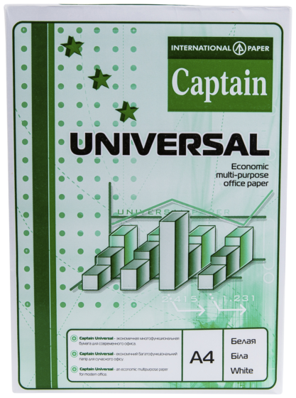 Hartie copiator multifunctionala International Paper Captain A4 80g/m2 500 coli