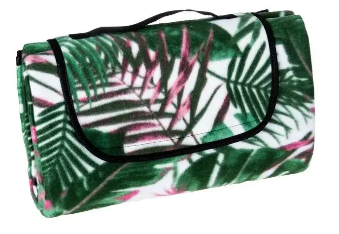 Patura picnic tip geanta cu protectie Regency, material acrilic, 150x200 cm, Multicolor