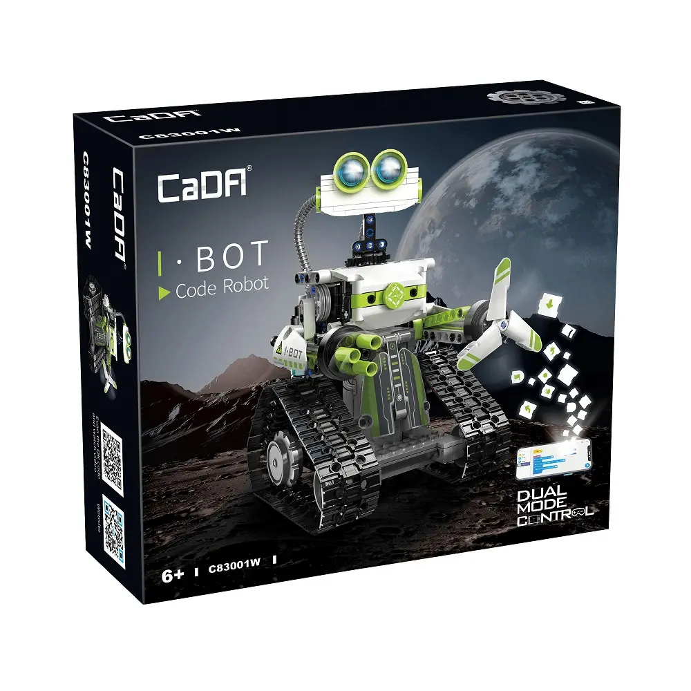 Robot CaDA Carrefour, 431 piese, Multicolor