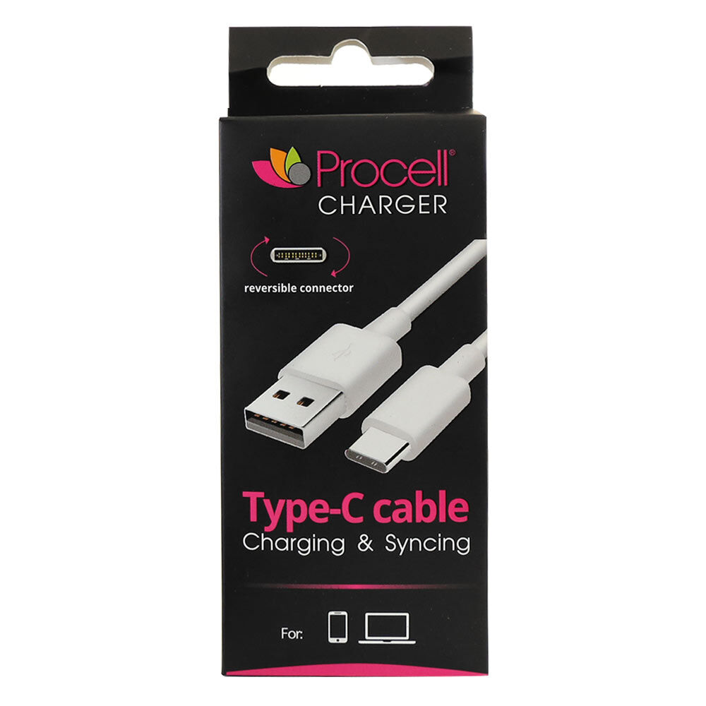 Cablu USB la Type-C 1m Alb Procell