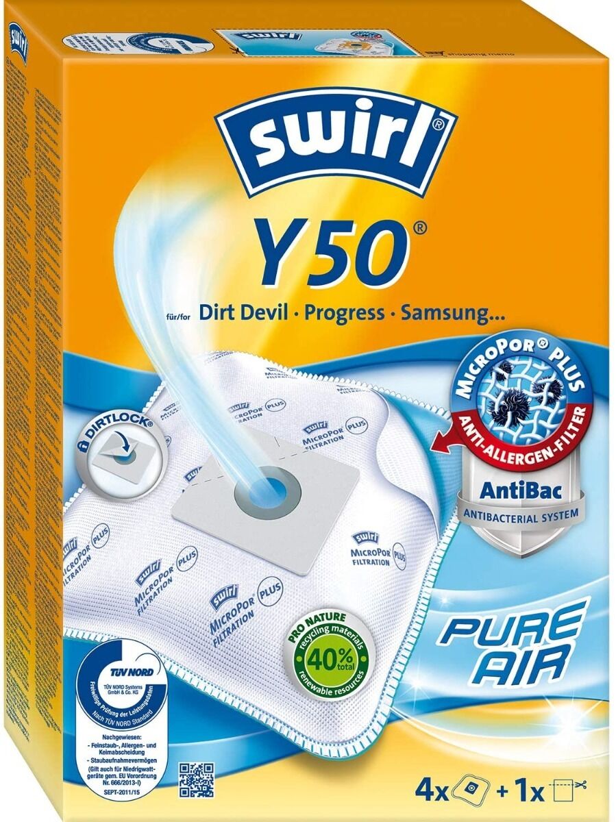 Set 4 saci aspirator Swirl Y50 MicroPor Plus