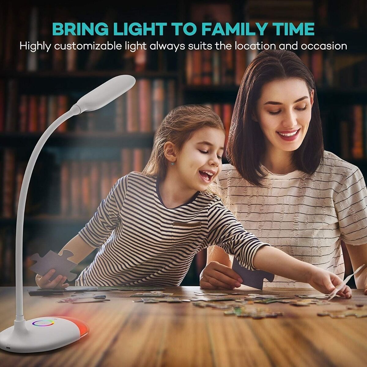 Lampa de birou LED  TT-DL070 TaoTronics, Control Touch, Protectie ochi, 7W, Acumulator incorporat