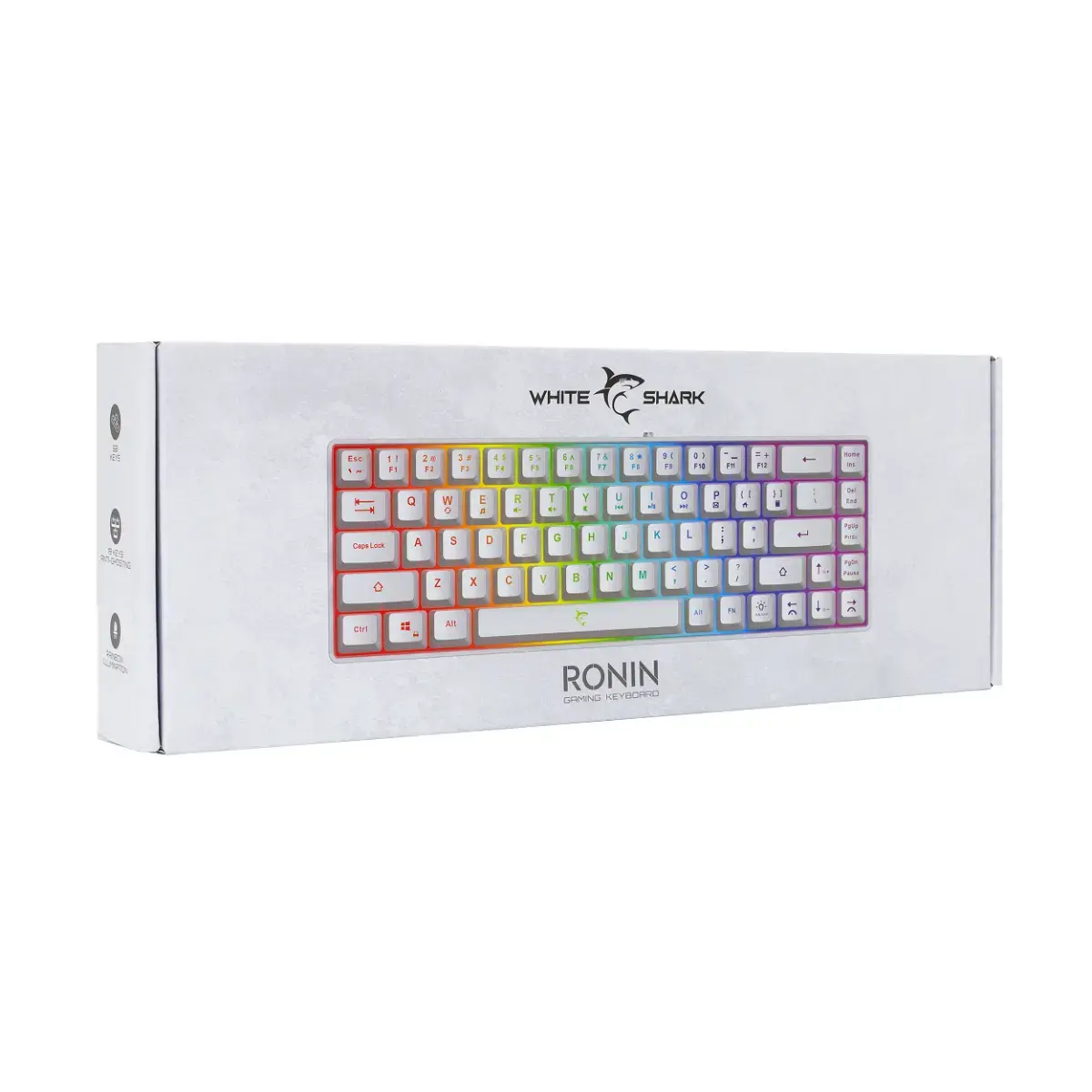 Tastatura gaming White Shark GK-2201 RONIN, Alb